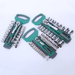 Green Handle Socket Wrench Set