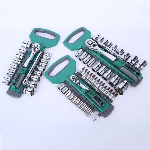 Green Handle Socket Wrench Set