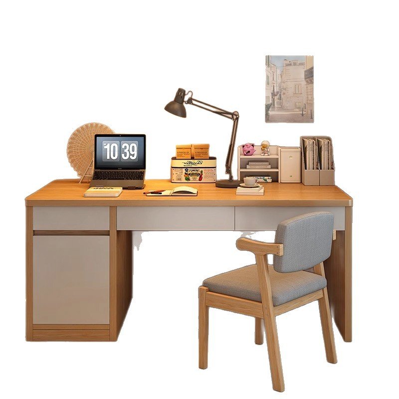 Nordic Wooden Computer Desk - Image 3