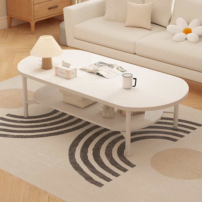 Nordic White Coffee Table - Image 4