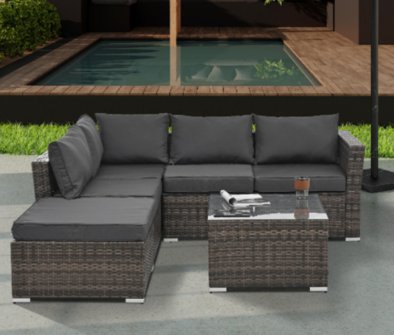 Modern Rattan Outdoor Sofa Set - Image 4