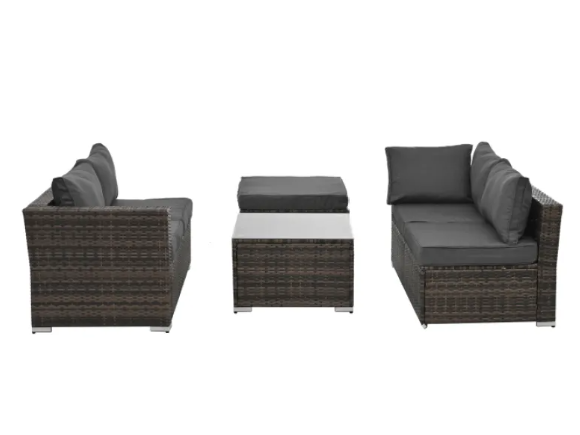 Modern Rattan Outdoor Sofa Set - Image 3