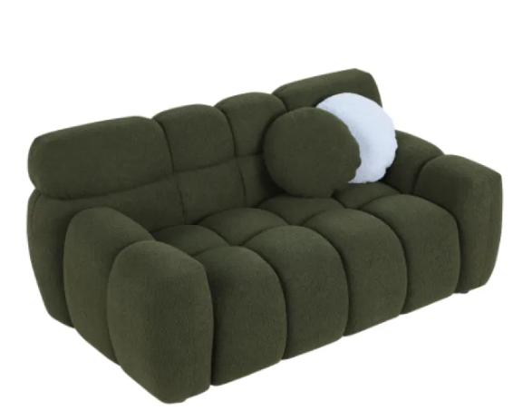 Chunky Olive Green Sofa