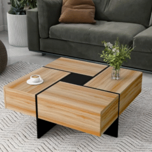 Modern Wooden Storage Coffee Table